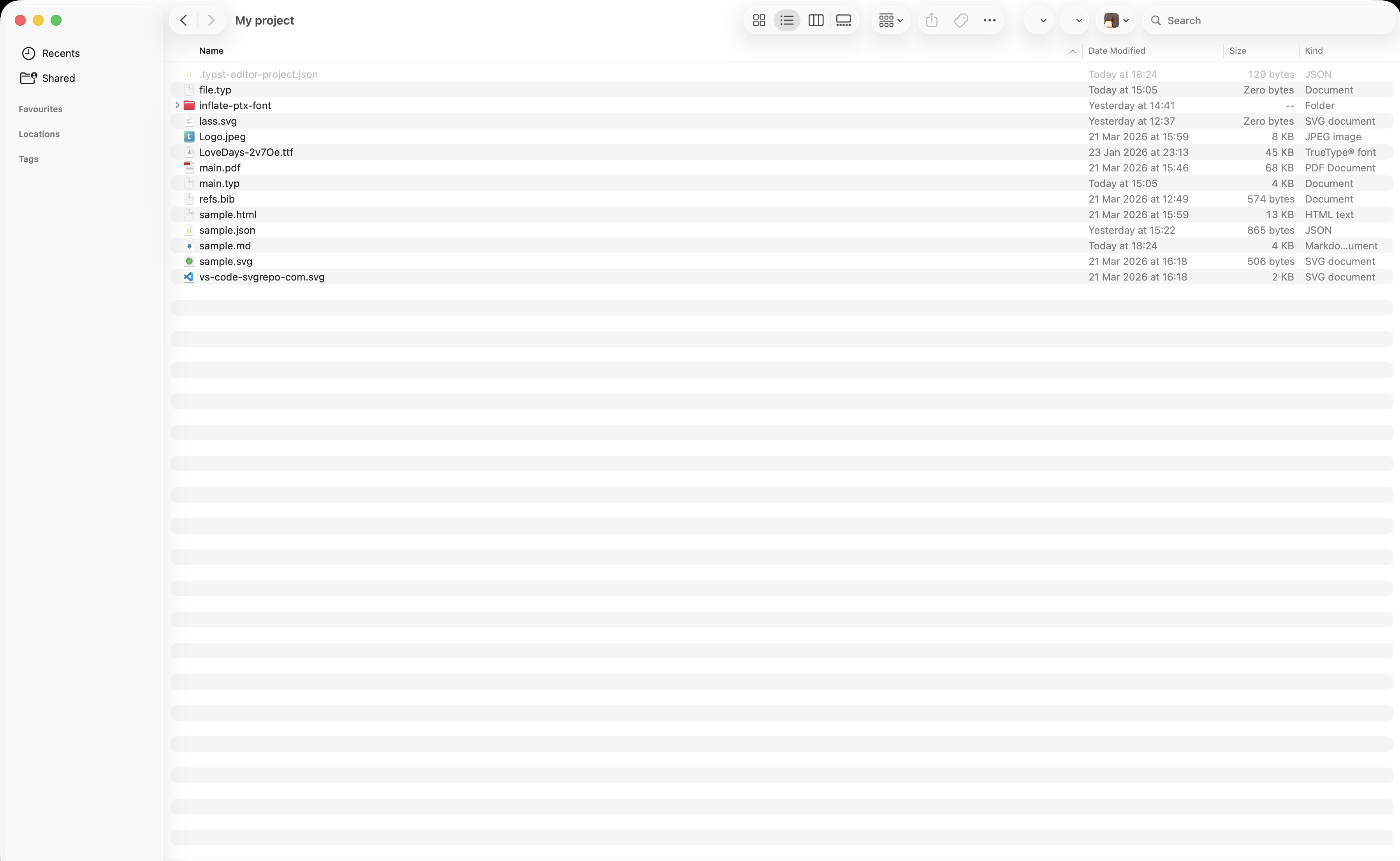 Typst Editor macOS file integration